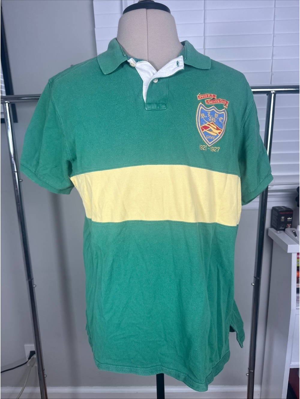 Polo Ralph Lauren Country Club Crest Rugby Shirt Mens XL